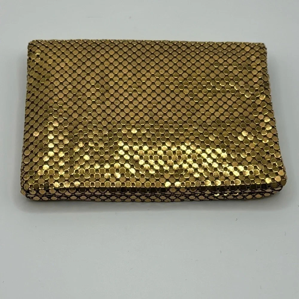 Vintage Whiting & Davis CO gold wallet